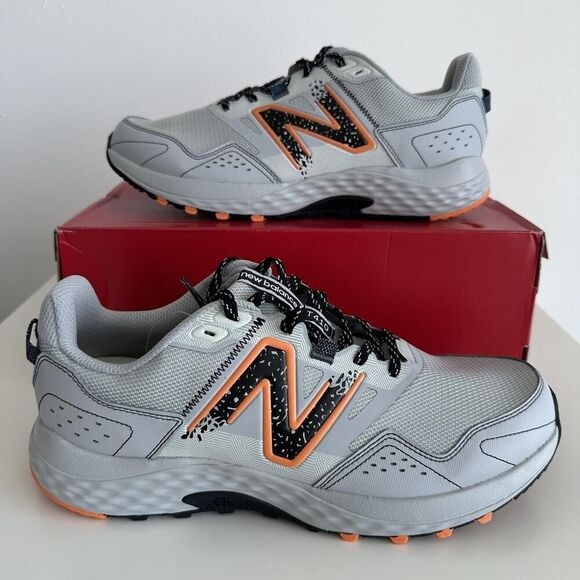 New Balance 410 V8 Trail Running Shoes Mens 12 Wide Fit Gray Hike Comfort Insert